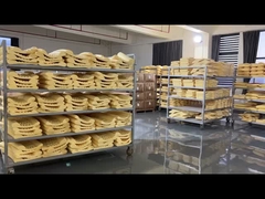 3D TPE Cooling Contour Pillow Breathable Washable Rectangular Purple